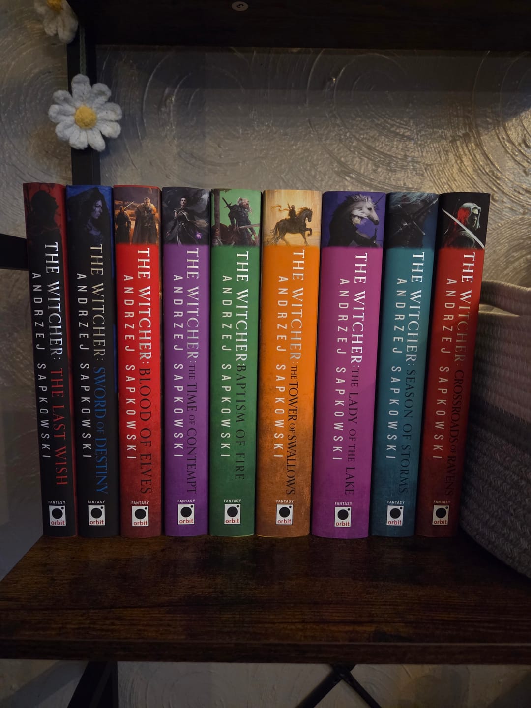Customer photo review of Witcher Series Collection Eight (8) Book Set - Season of Storms, The Last Wish, etc - Andrzej Sapkowski - Hardcovers, Gorgeous