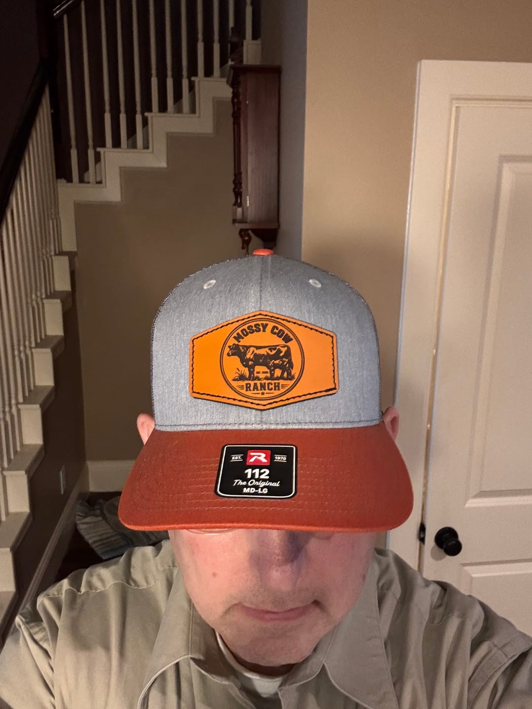 Customer photo review of Richardson 115 Custom Leather Patch Hats