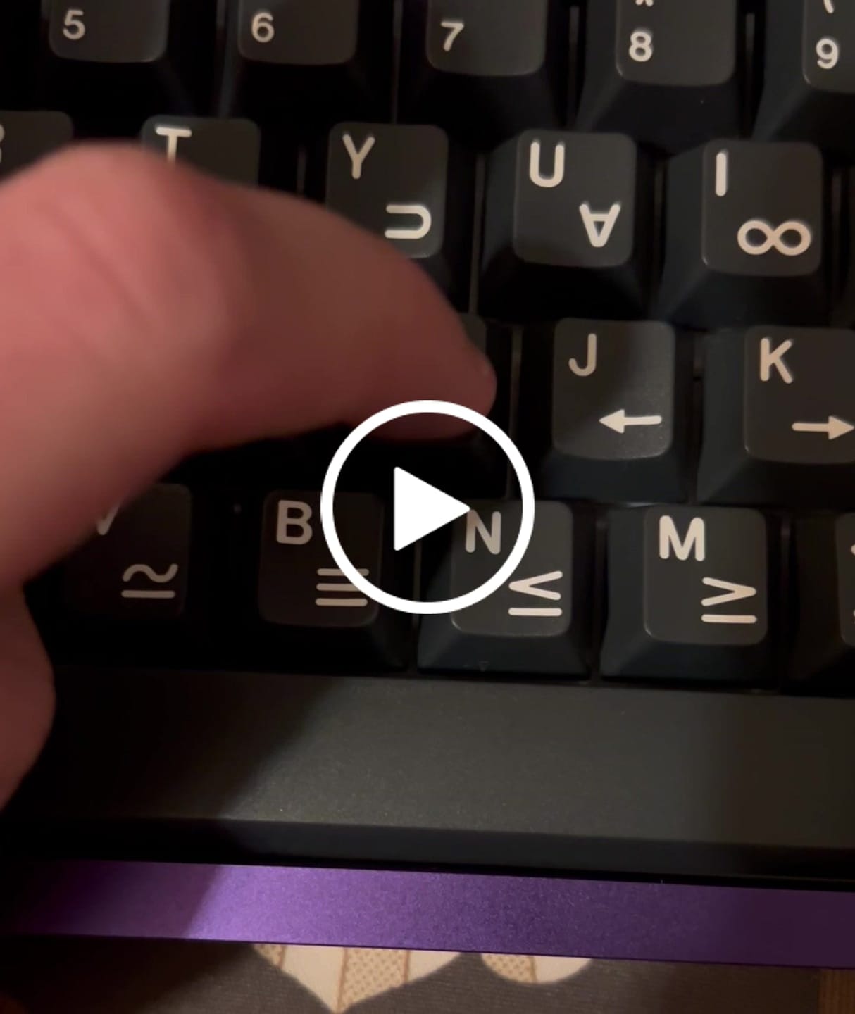 Customer video review of HMX Saru V2 Tactile Switch Factory Lubed (10PCS)