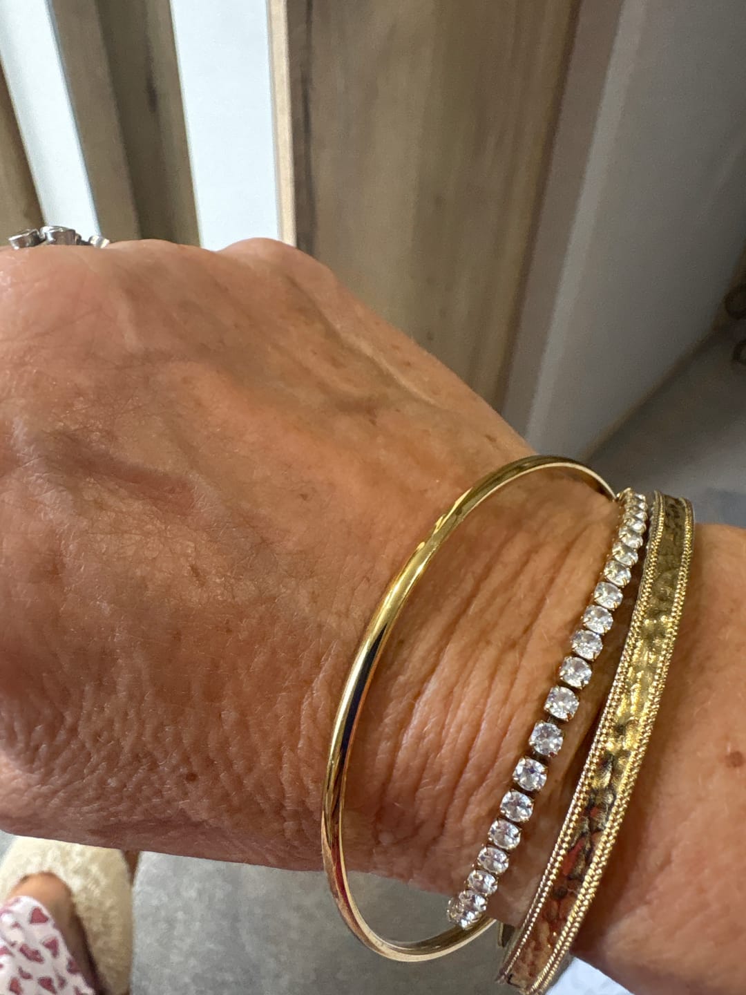 Customer photo review of Classic Gold Bangle
