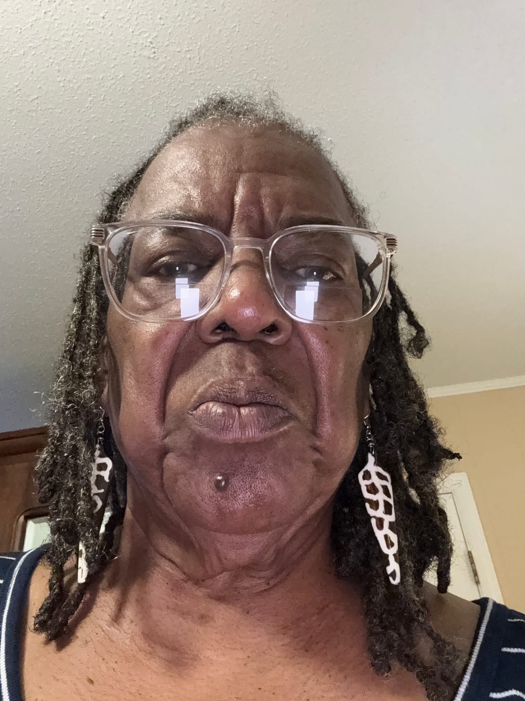 Customer photo review of Twiga African Earrings