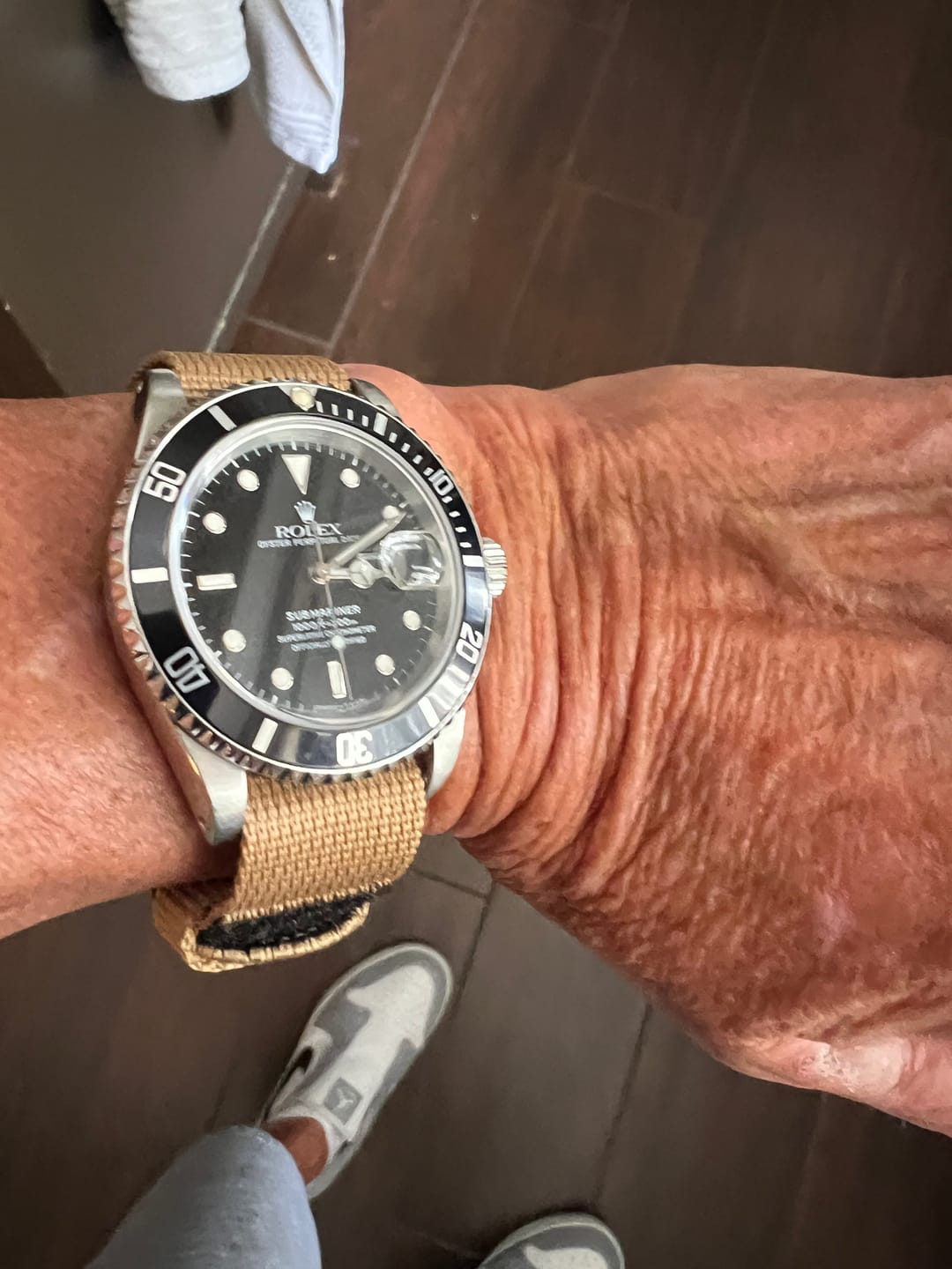 Customer photo review of Glomar Explorer - Hook And Loop Watch Strap
