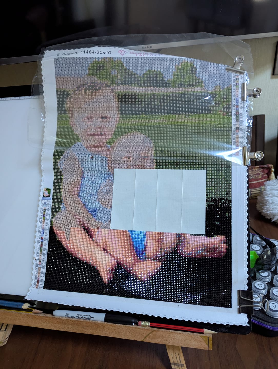 Customer photo review of Custom Diamond Painting Kit
