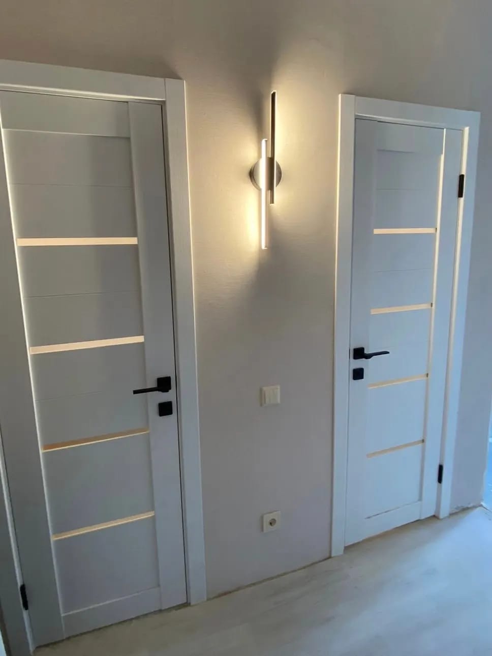 Customer photo review of Slim Wall Light, 55 cm Acrylic Shade, Integrated LED, Wall Sconce