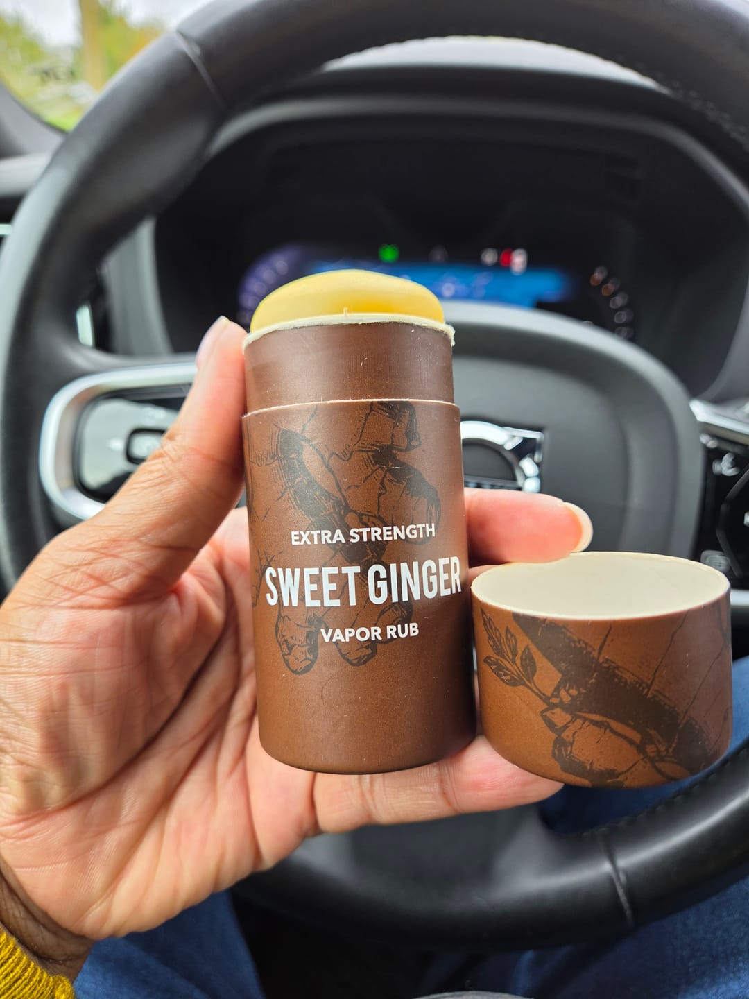 Customer photo review of Extra Strength Sweet Ginger Vapor Rub Stick