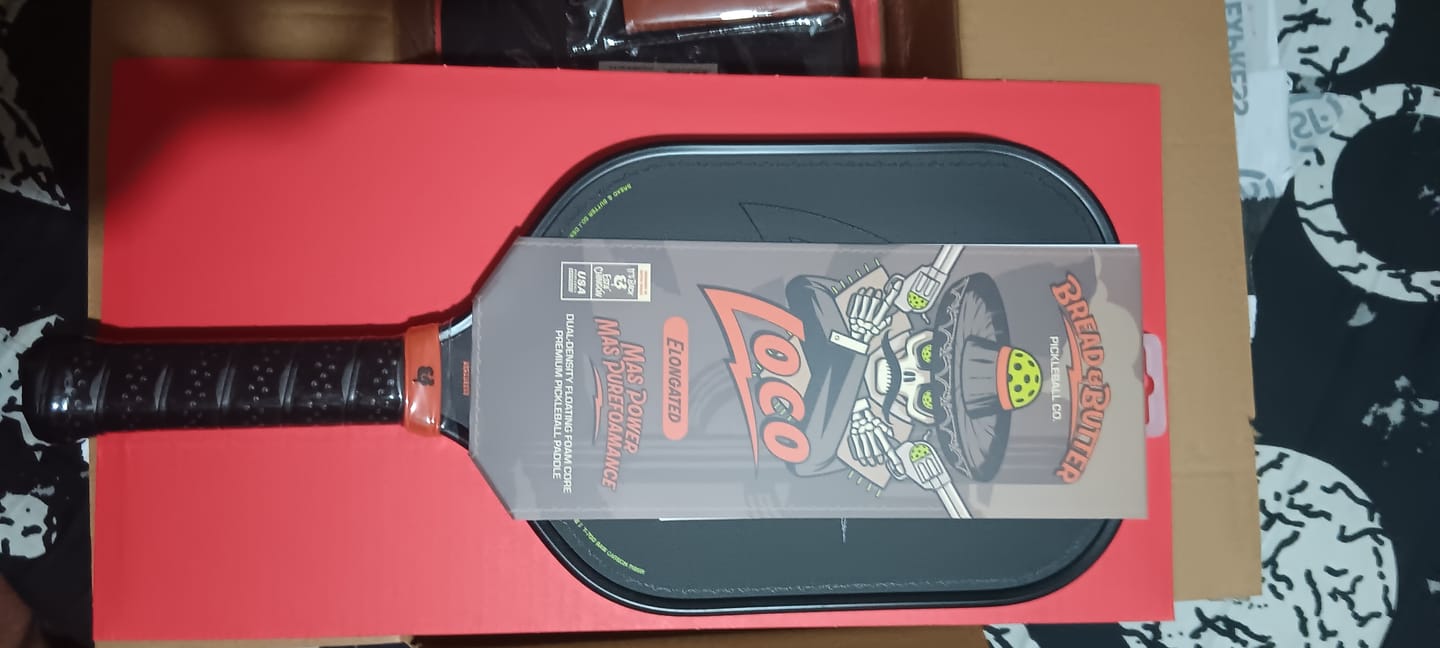 Customer photo review of The Loco 16mm Pickleball Paddle Elongated