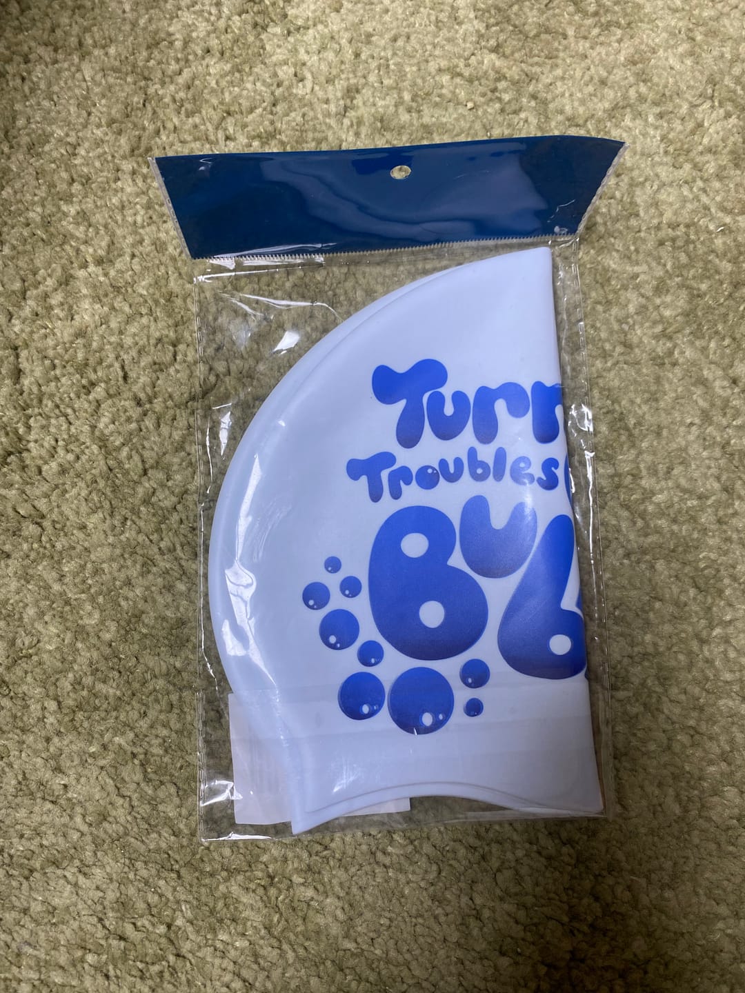 Customer photo review of JAYD Swim Cap - Bubble Trouble