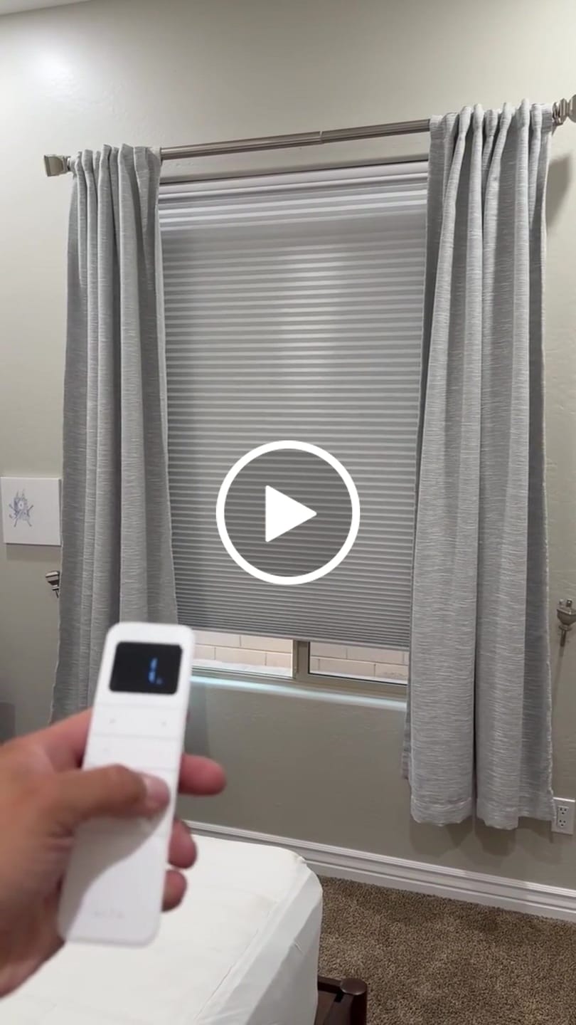 Customer video review of Light Filtering Cellular Shades