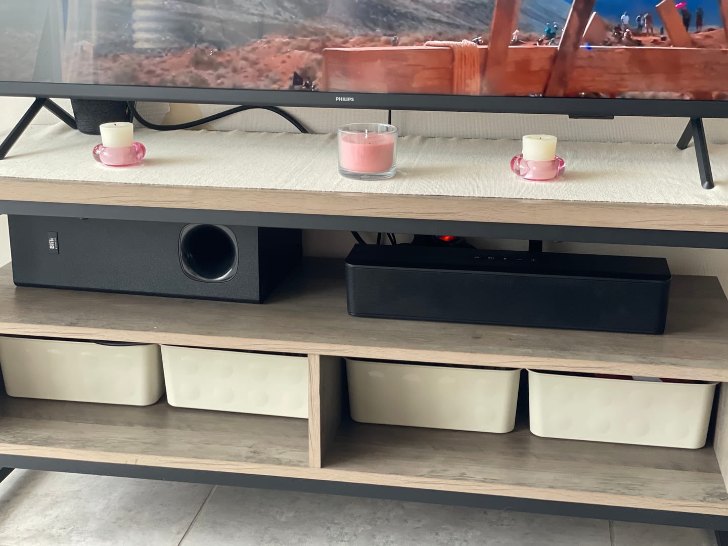 Customer photo review of Barra De Sonido Soundbar Blik Surreal80 80W