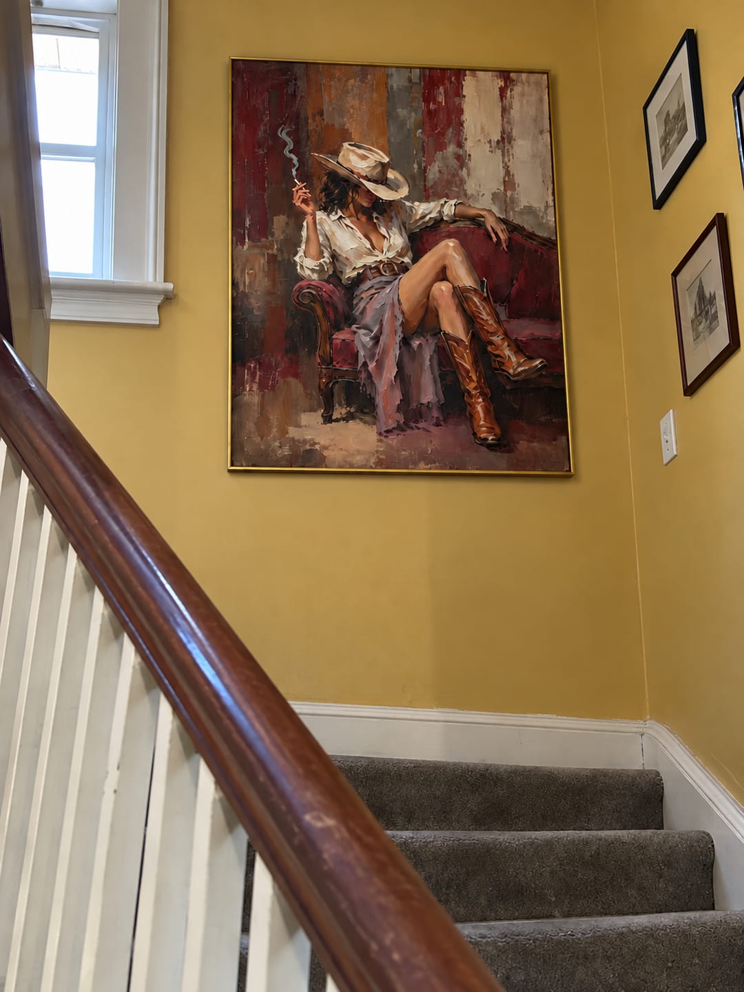 Customer photo review of Cowgirl Wall Art | After the Dust Settles