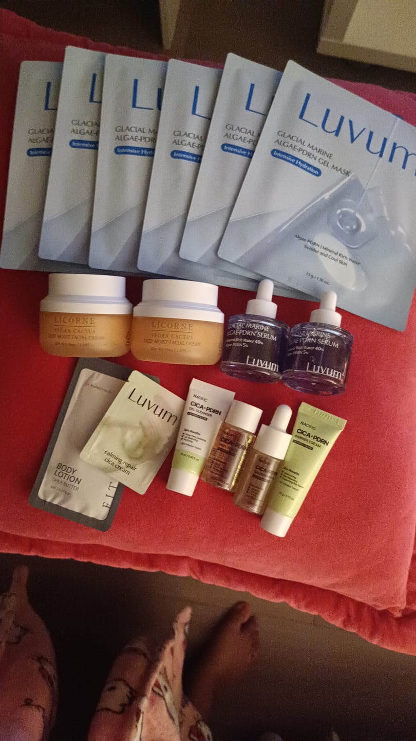 Customer photo review of Luvum Glacial Marine Algae-PDRN Gel Serum 30ml