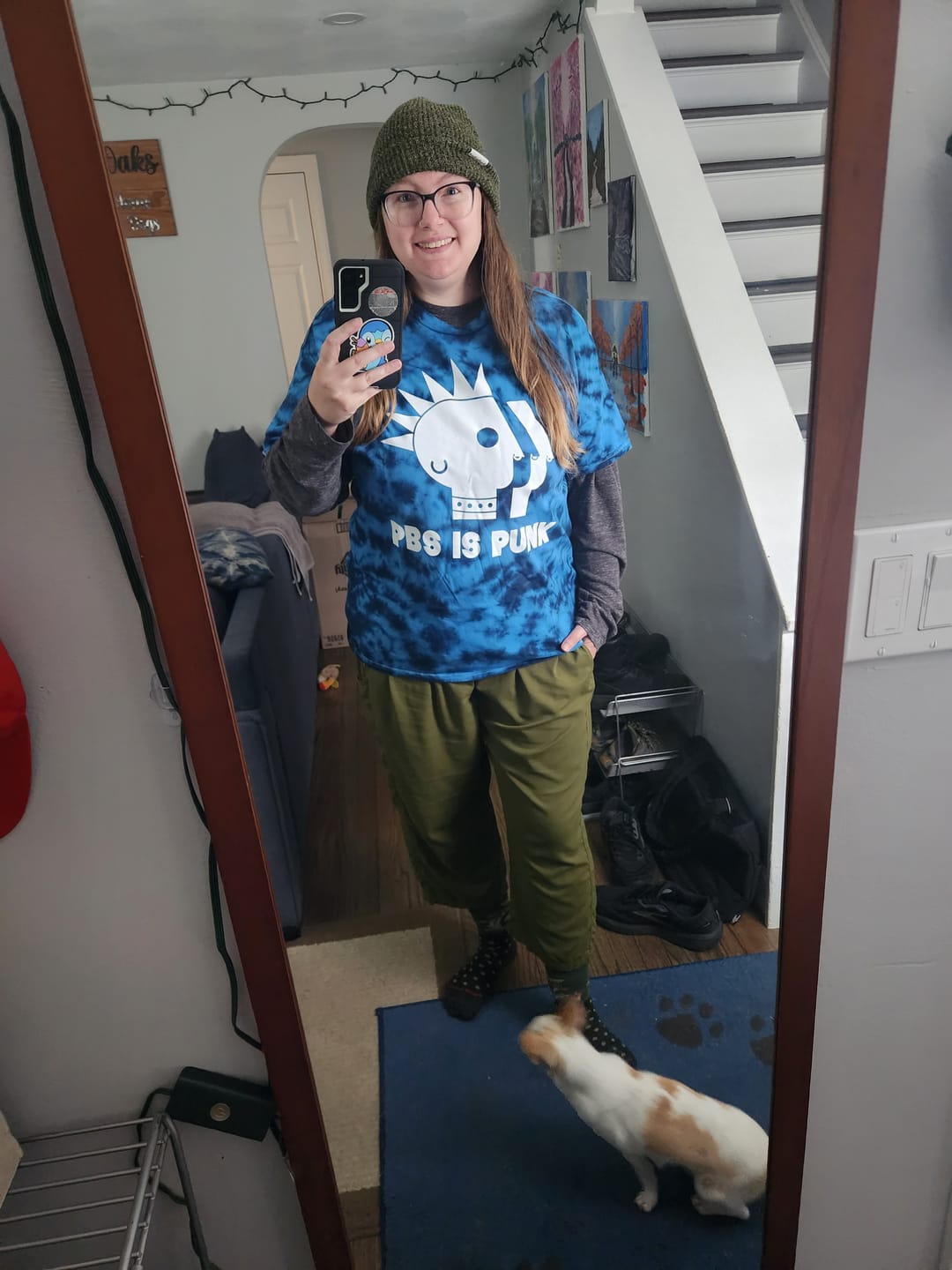 Customer photo review of PBS is Punk Tie-Dye Tee