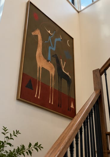 Customer photo review of Blue Lasso Riders-Two Horse Painting
