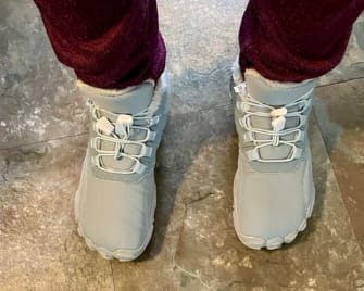 Customer photo review of Botines barefoot impermeables Confort Total Green