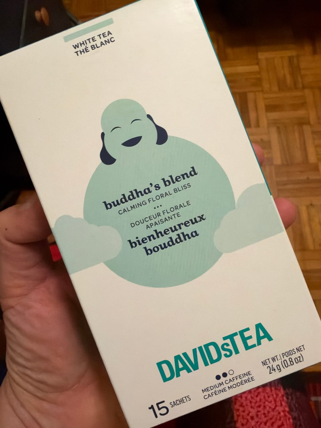Customer photo review of Buddha's Blend Tea Pack of 15 Sachets