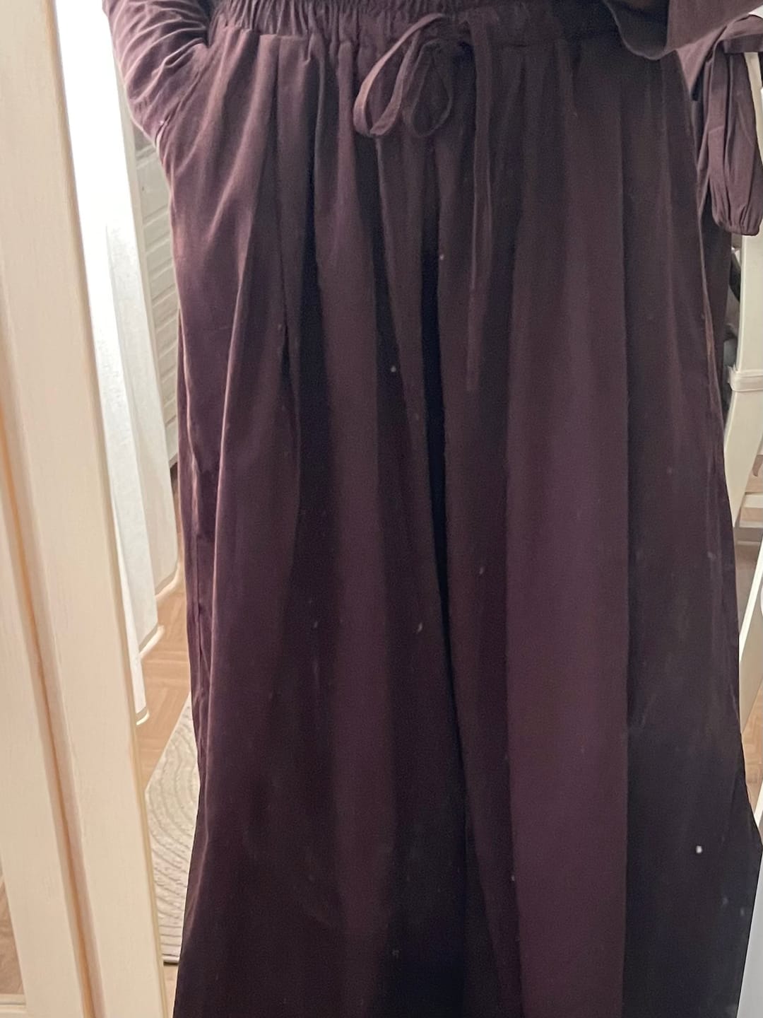 Customer photo review of Pantalon palazzo femme en lin "FREEDOM FIT" - OUMMI BASICS