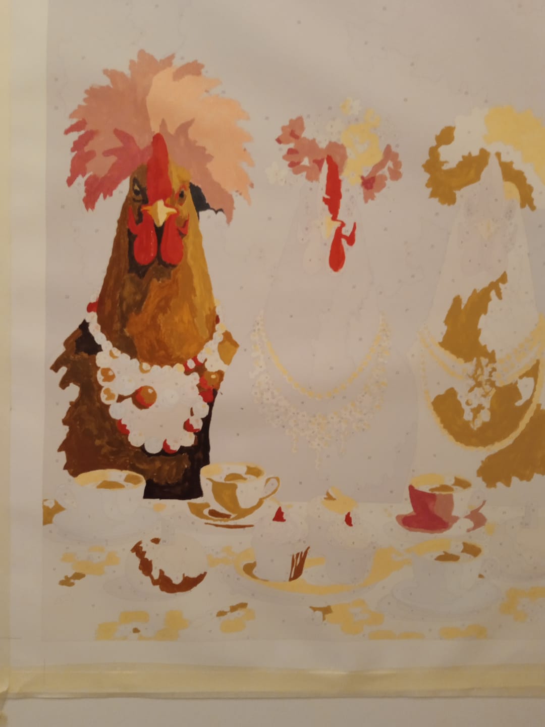 Customer photo review of Fancy Chickens Society | Paint by Number