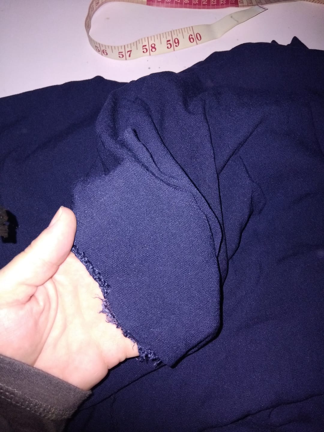 Customer photo review of Plain Viscose Stretch Twill Fabric