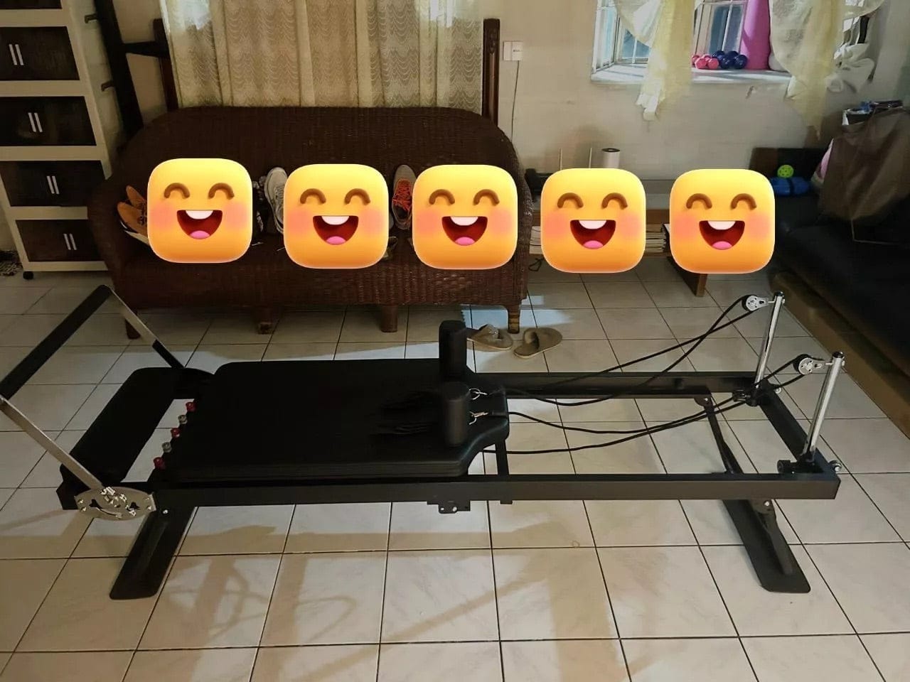 Customer photo review of GoodForm™ Pilates Reformer
