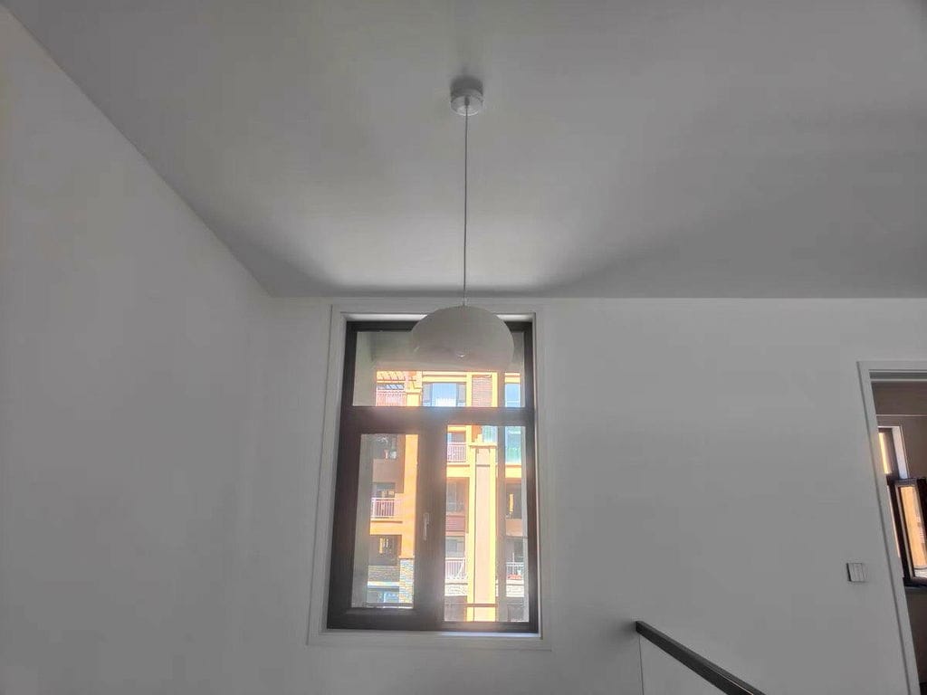 Customer photo review of Pendant Light, Nubia Cloud Sphere, Polystyrene Shade, E26 LED