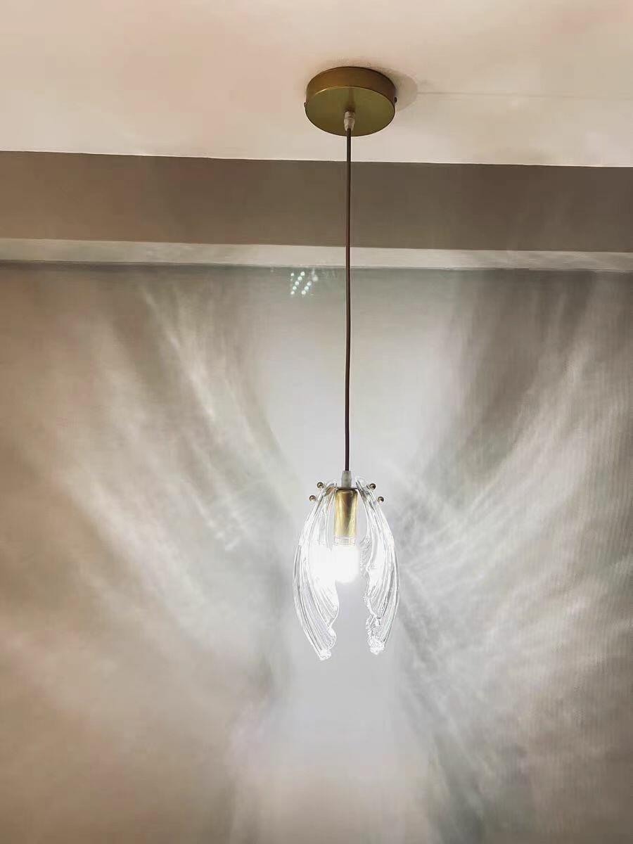 Customer photo review of Glass Pendant Light, Nested Glass Globe, Brass Hardware, Cluster