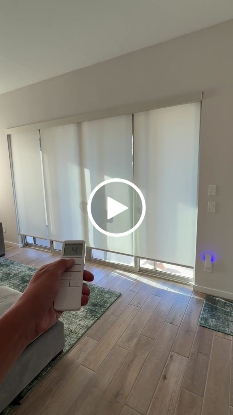 Customer video review of Light Filtering Roller Shades