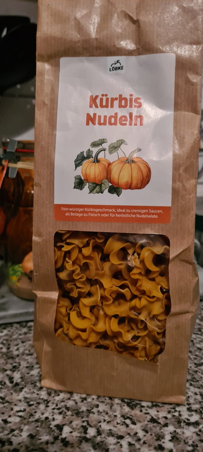 Customer photo review of Kürbis-Nudeln – herbstliche Pasta aus Deutschland