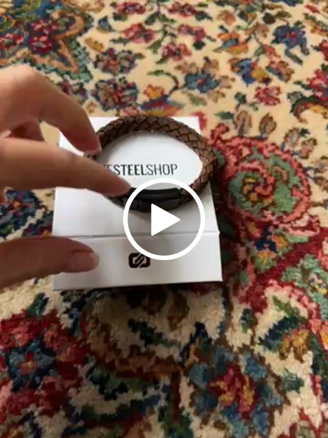 Customer video review of 12mm Brown Leather Bracelet