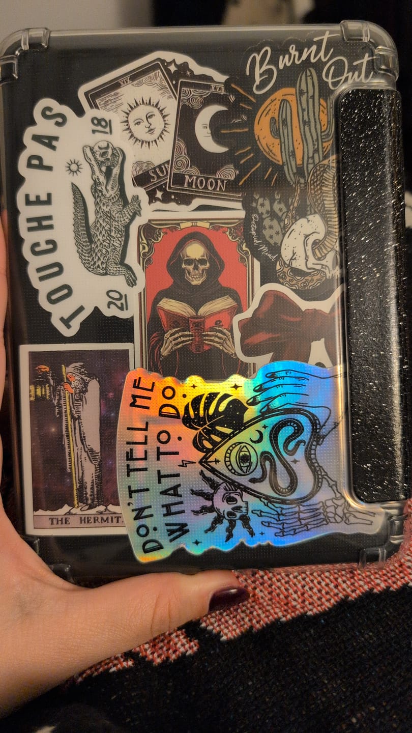 Customer photo review of Don't Tell Me What To Do Sticker