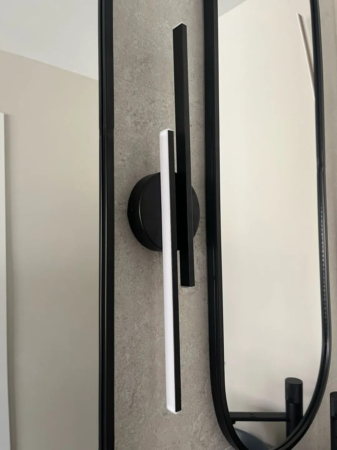 Customer photo review of Slim Wall Light, 55 cm Acrylic Shade, Integrated LED, Wall Sconce