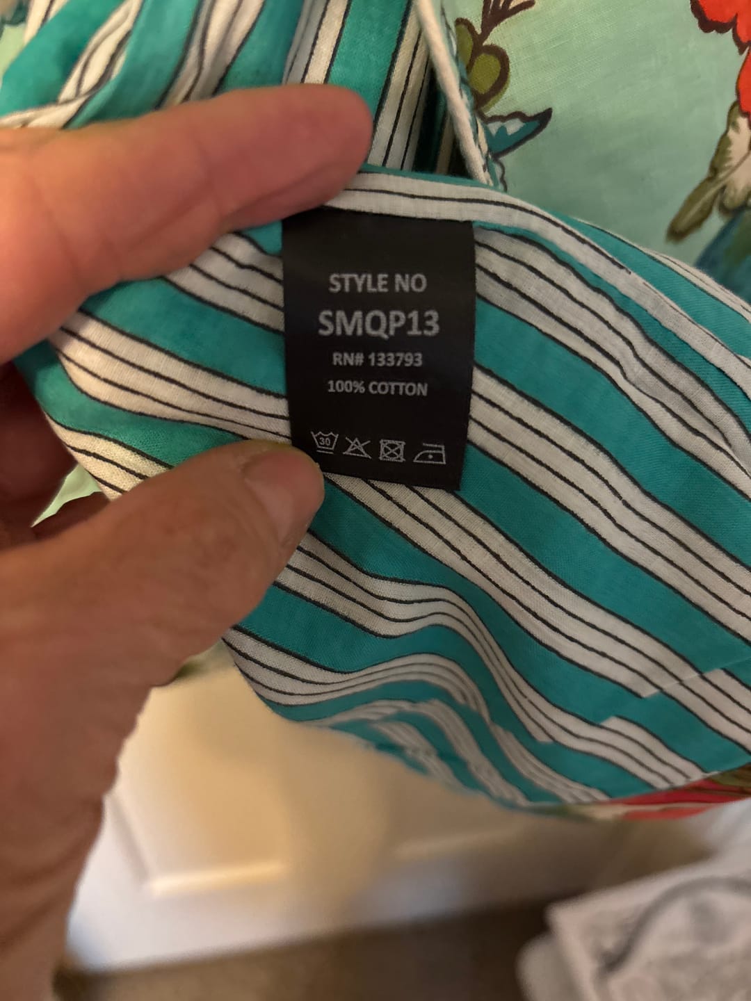 Customer photo review of Mariposa Reversible Velvet Duster