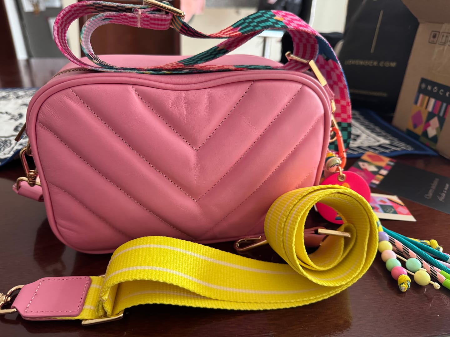 Customer photo review of Crossbody Tulum Viajera Rosa 2 CORREAS