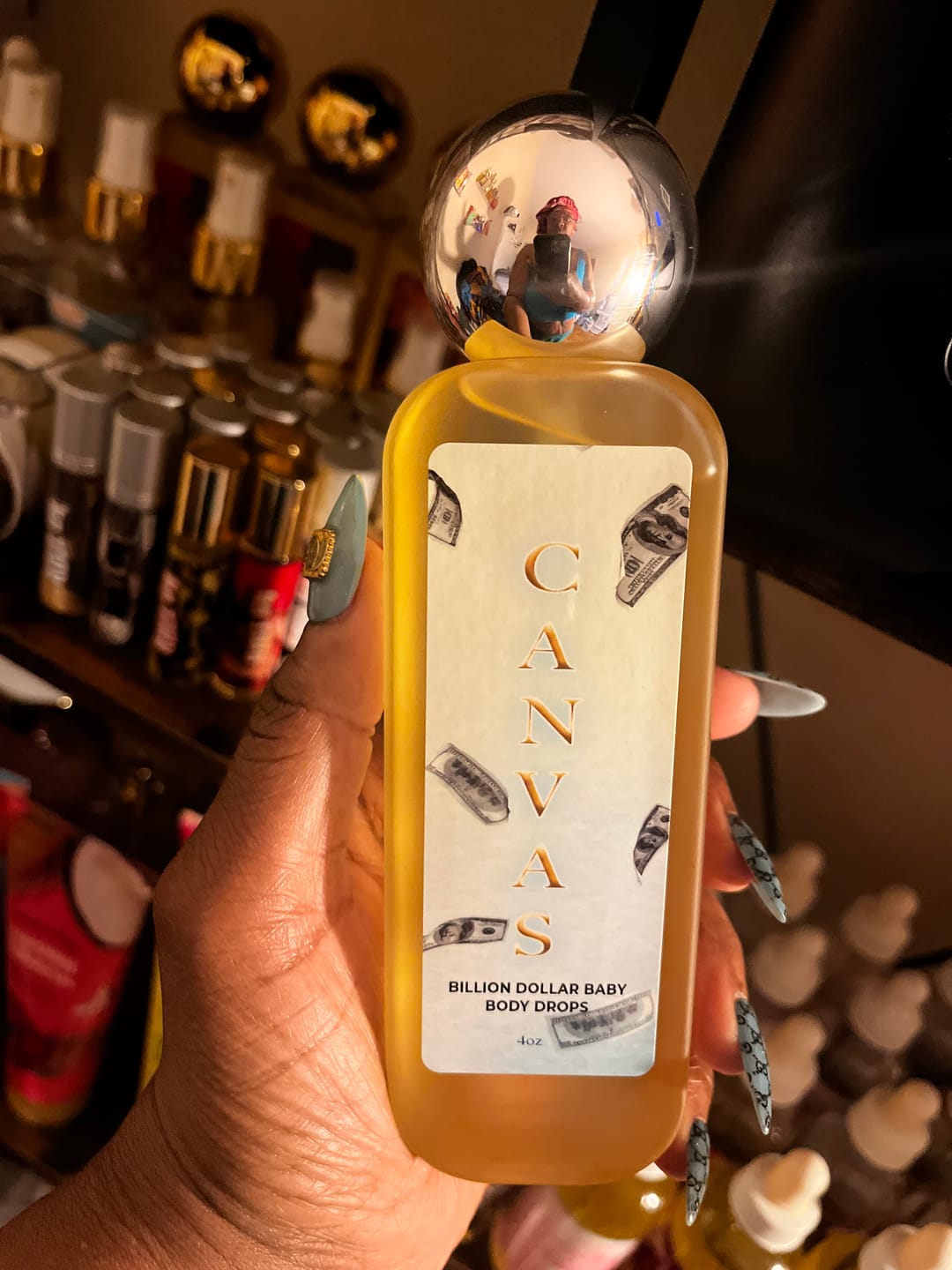 Customer photo review of (NEW) BODY DROPS: BILLION DOLLAR BABY