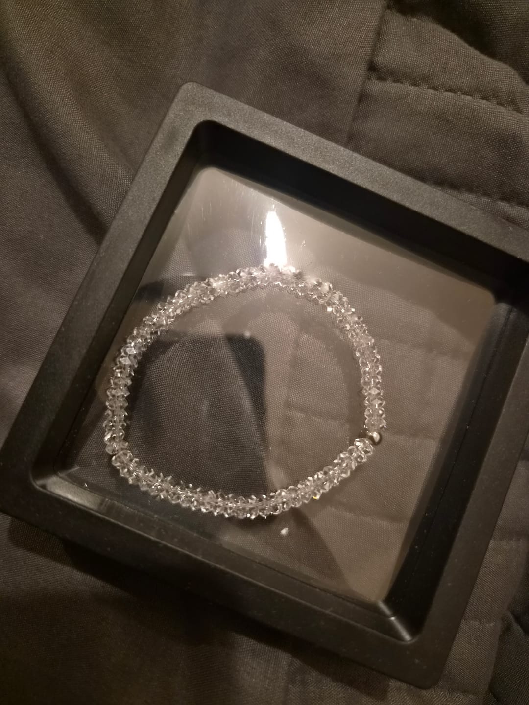 Customer photo review of Lunather™ Crushed Ice Clear Quartz Bracelet
