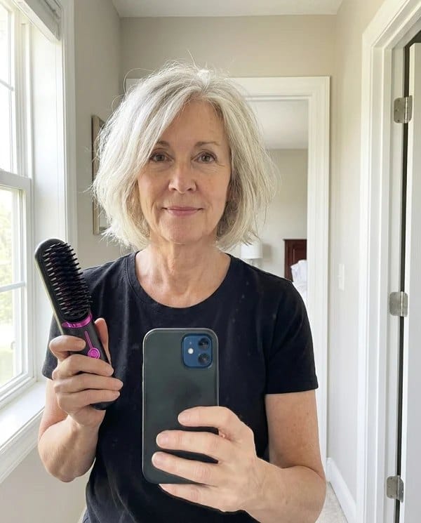Customer photo review of Lenora Sladdlös Värmeborste
