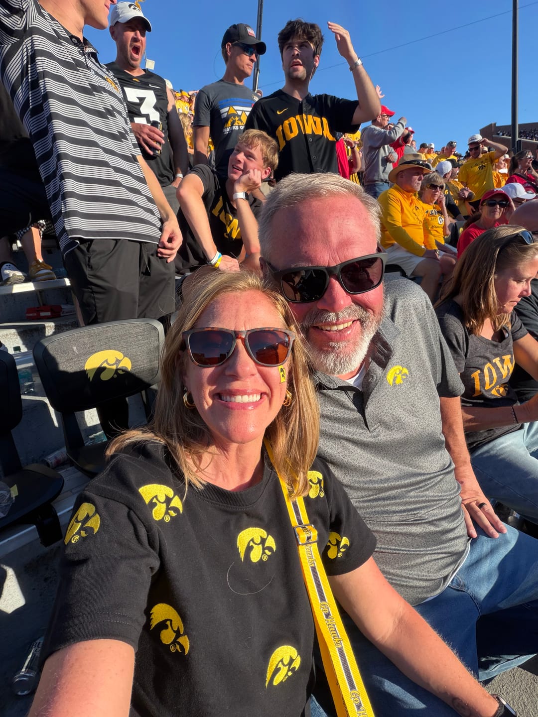 Customer photo review of Iowa Ritter Multi Color Tee