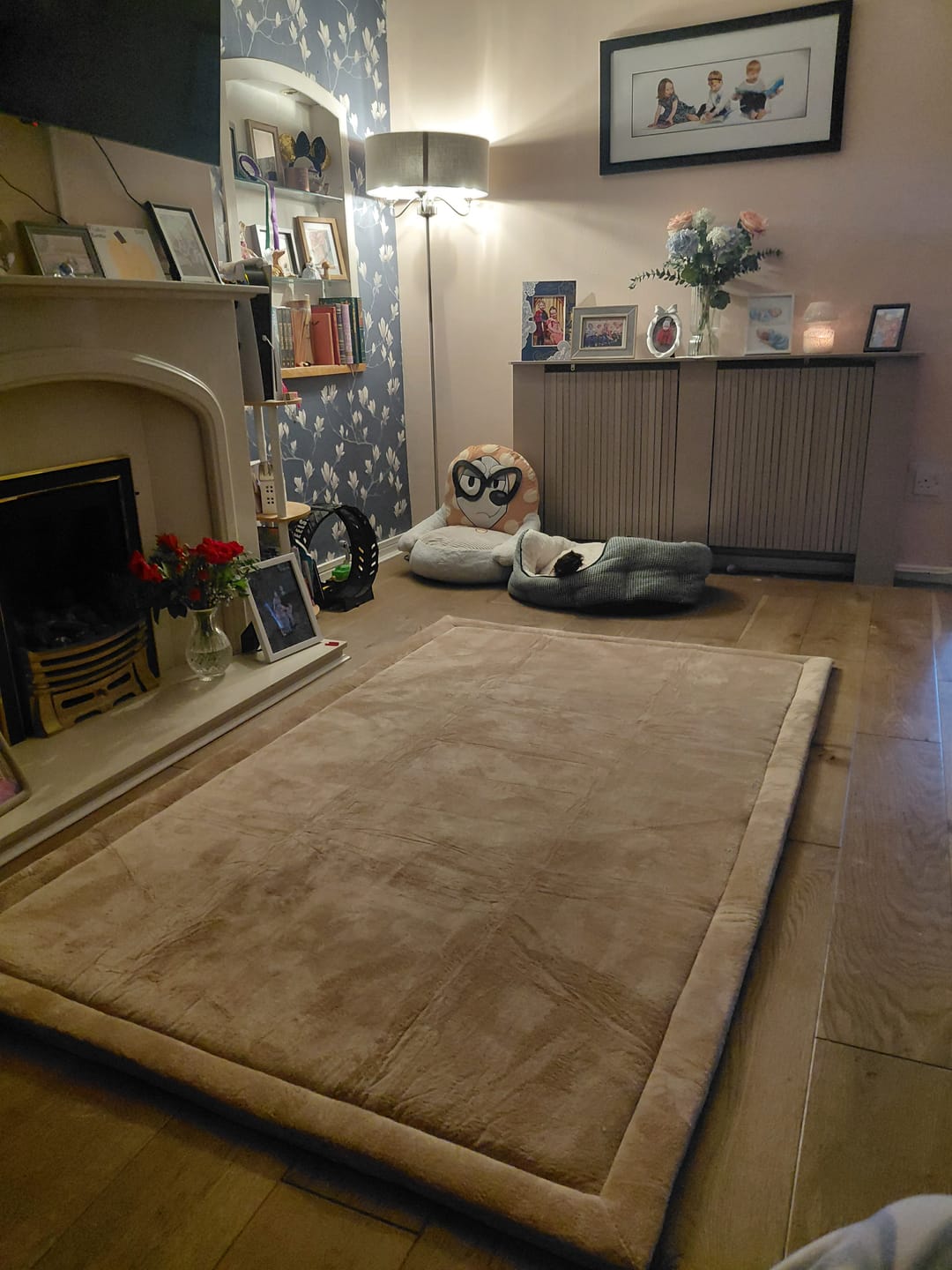 Customer photo review of Coffee Light Brown Play Mat