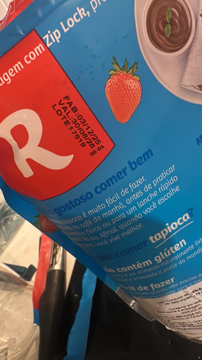 Customer photo review of Fécula hidratada para Tapioca Rocha 1000gr