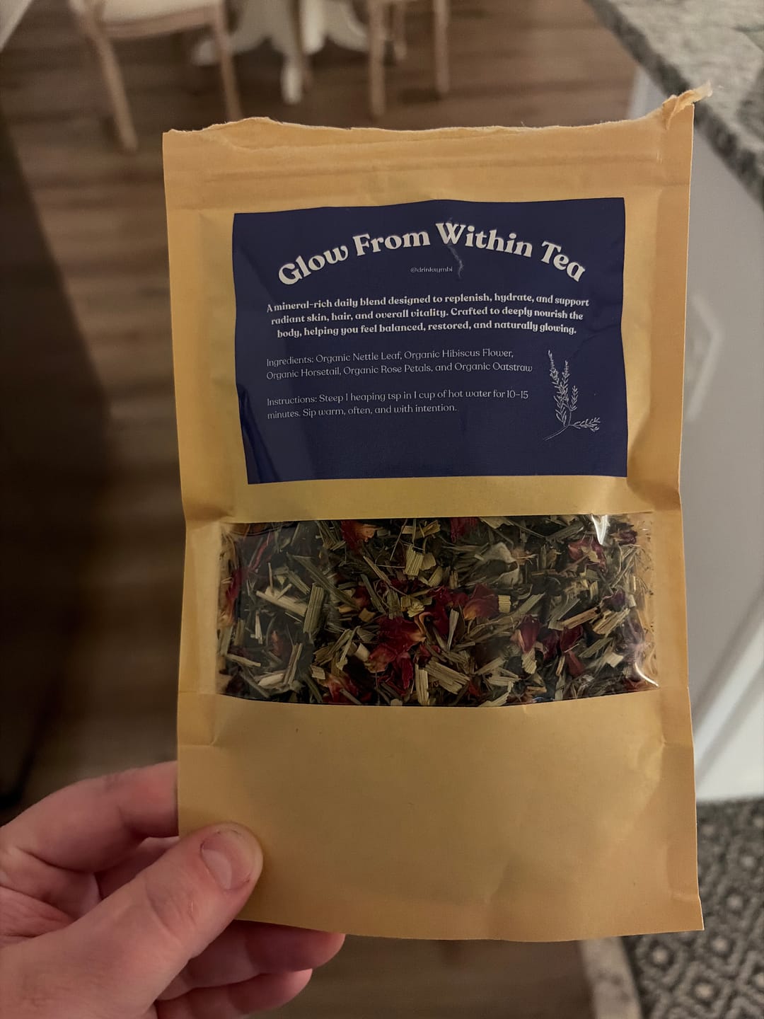Customer photo review of Glow From Within Tea