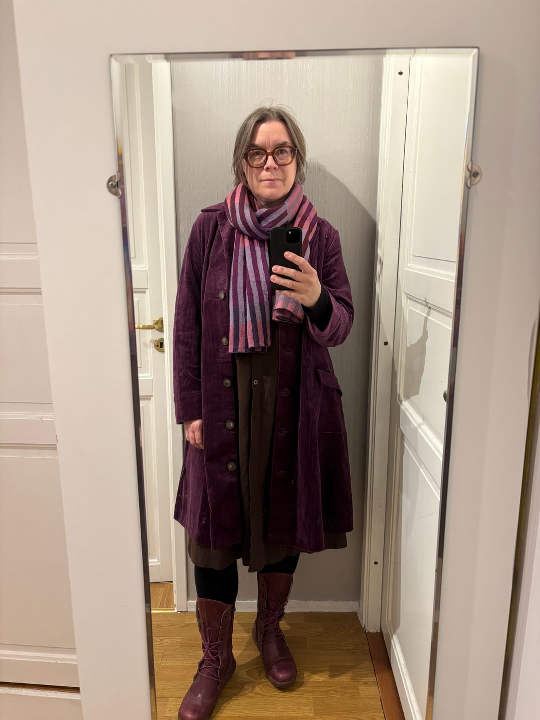 Customer photo review of Manchesterkappa Lila Aubergine | Rino