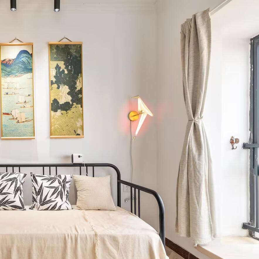 Customer photo review of Wall Light, Gold Bird Shaped Body, Wall Sconce, Integrated LED
