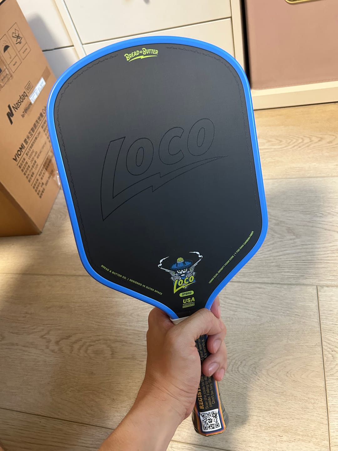 Customer photo review of The Loco 16mm Pickleball Paddle Hybrid