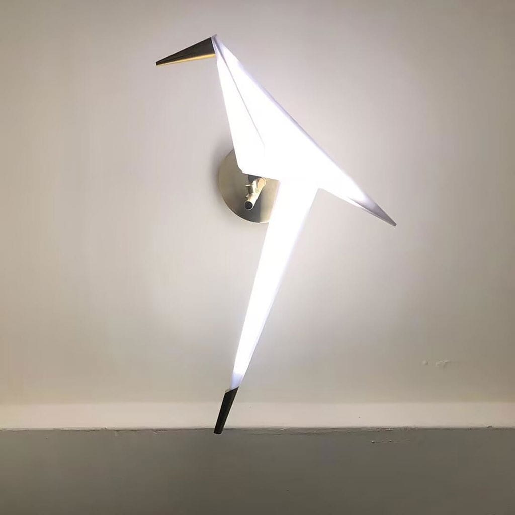 Customer photo review of Wall Light, Gold Bird Shaped Body, Wall Sconce, Integrated LED