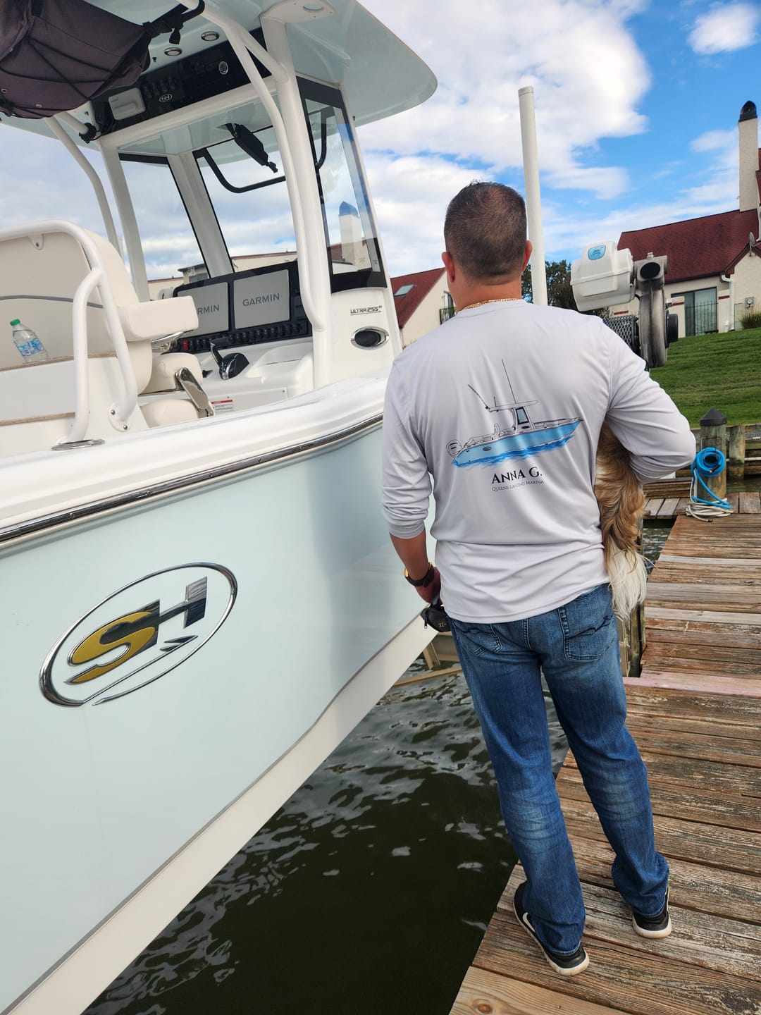 Customer photo review of Dri-Fit Custom Boat Shirts - Long Sleeve