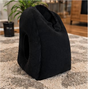 Customer photo review of HushBound Travel Pillow – Real Sleep Sitting Up, Inflates in Seconds