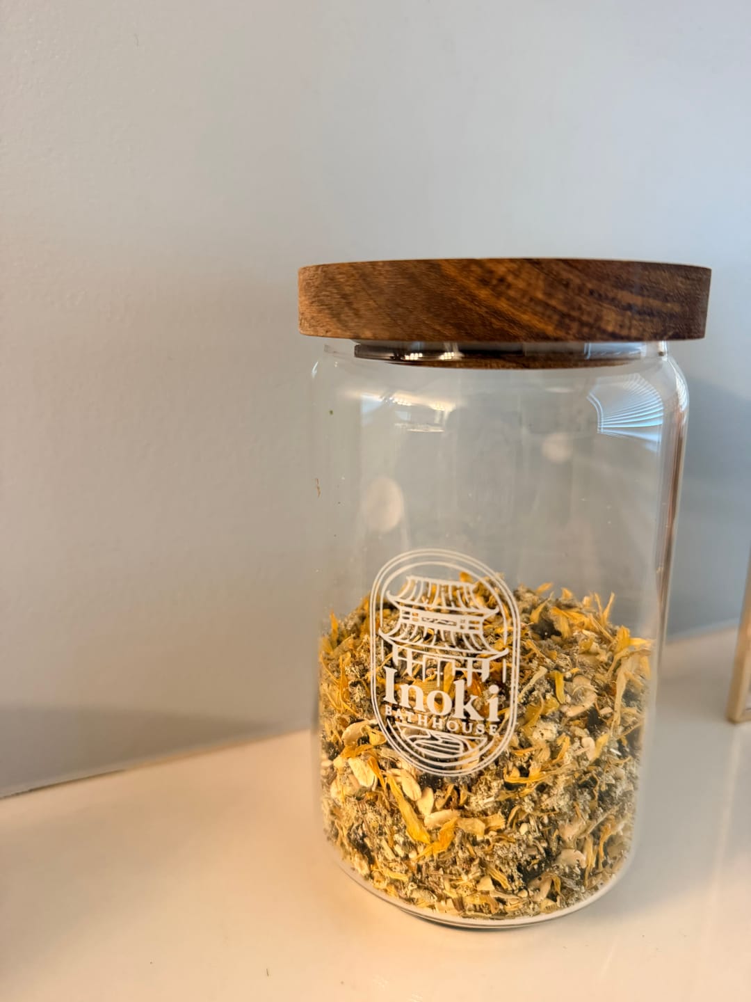 Customer photo review of Glass Jar - Tea Bath