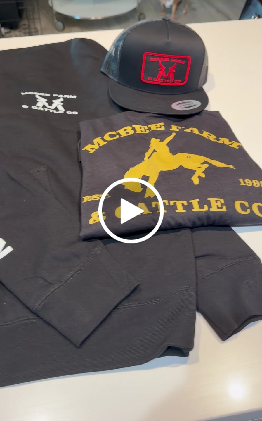 Customer video review of McBee Farms Flat Bill Patch Hat