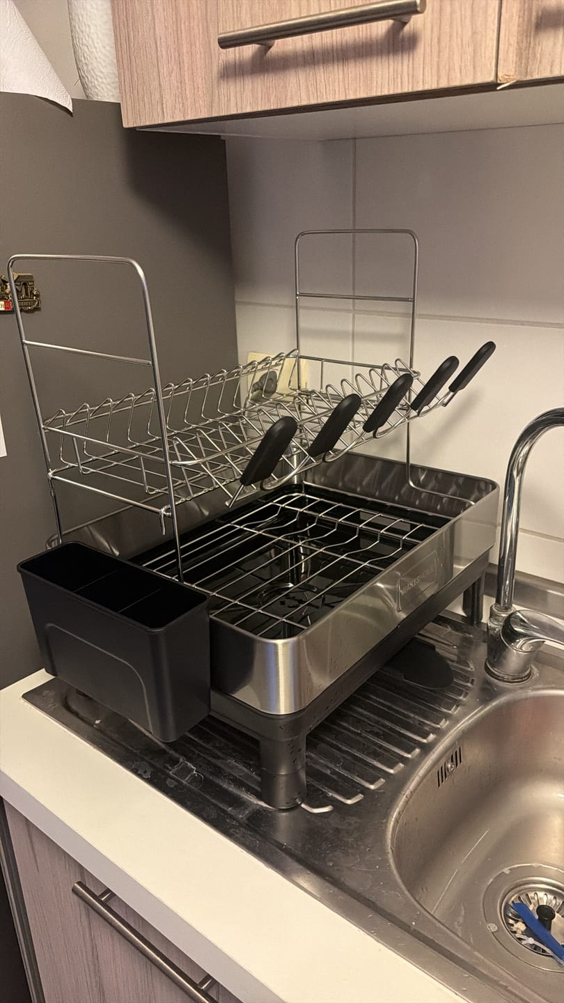 Customer photo review of Escurridor De Platos Inoxidable De 2 Niveles Organizador De Cocina