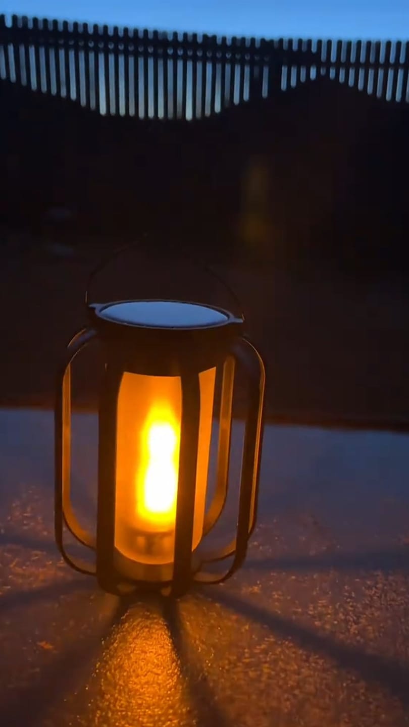 Customer photo review of Lumo™ Flameless Lantern