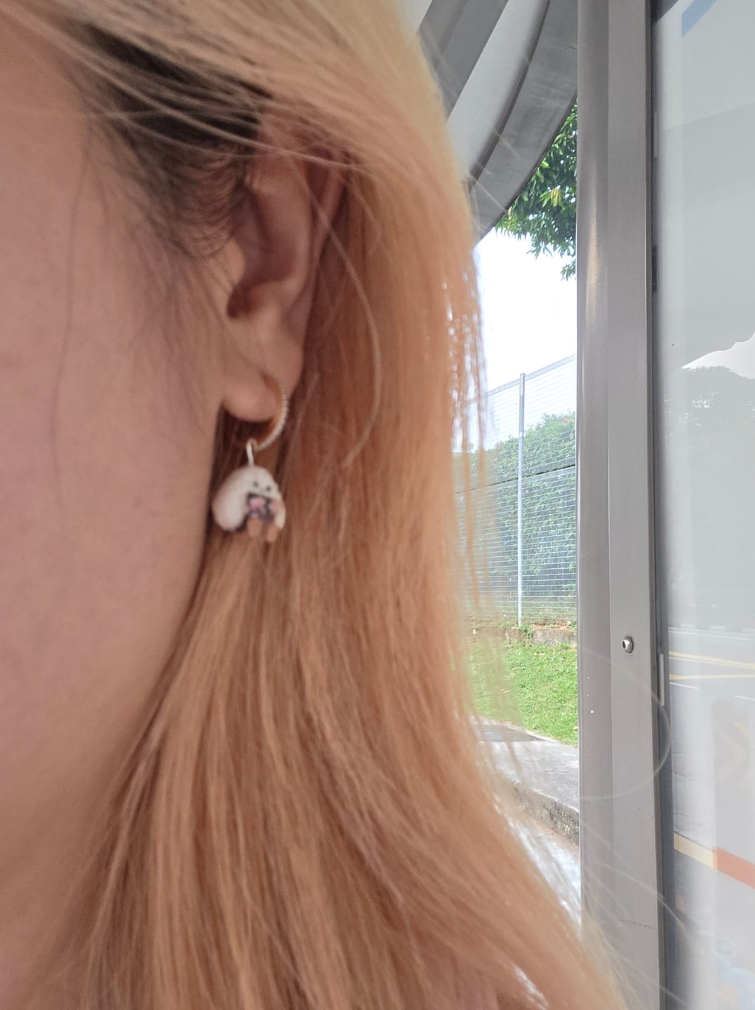 Customer photo review of Onigiri Jellycats on Gold Hoops